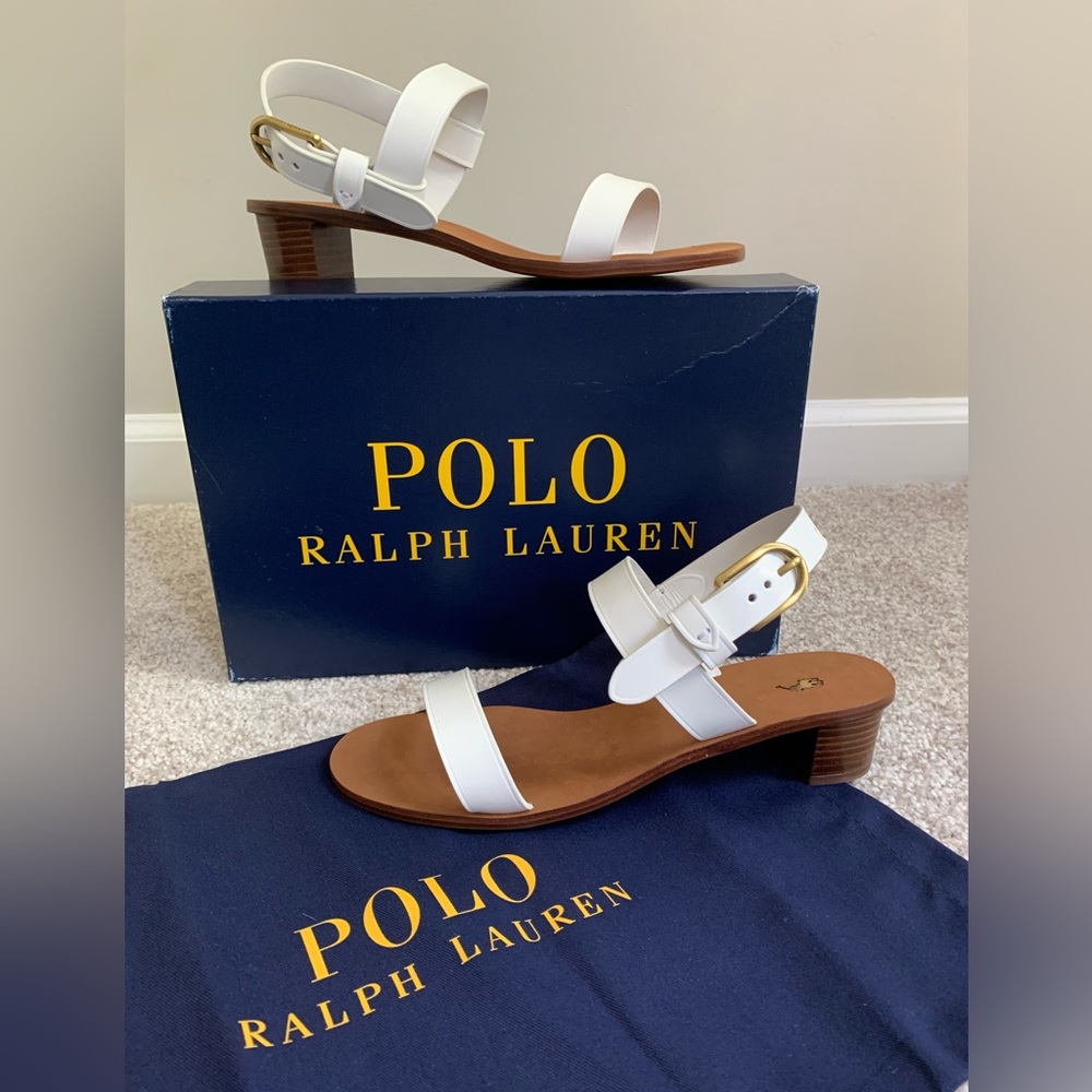 POLO by Ralph Lauren (Calfskin Flat Sandal)